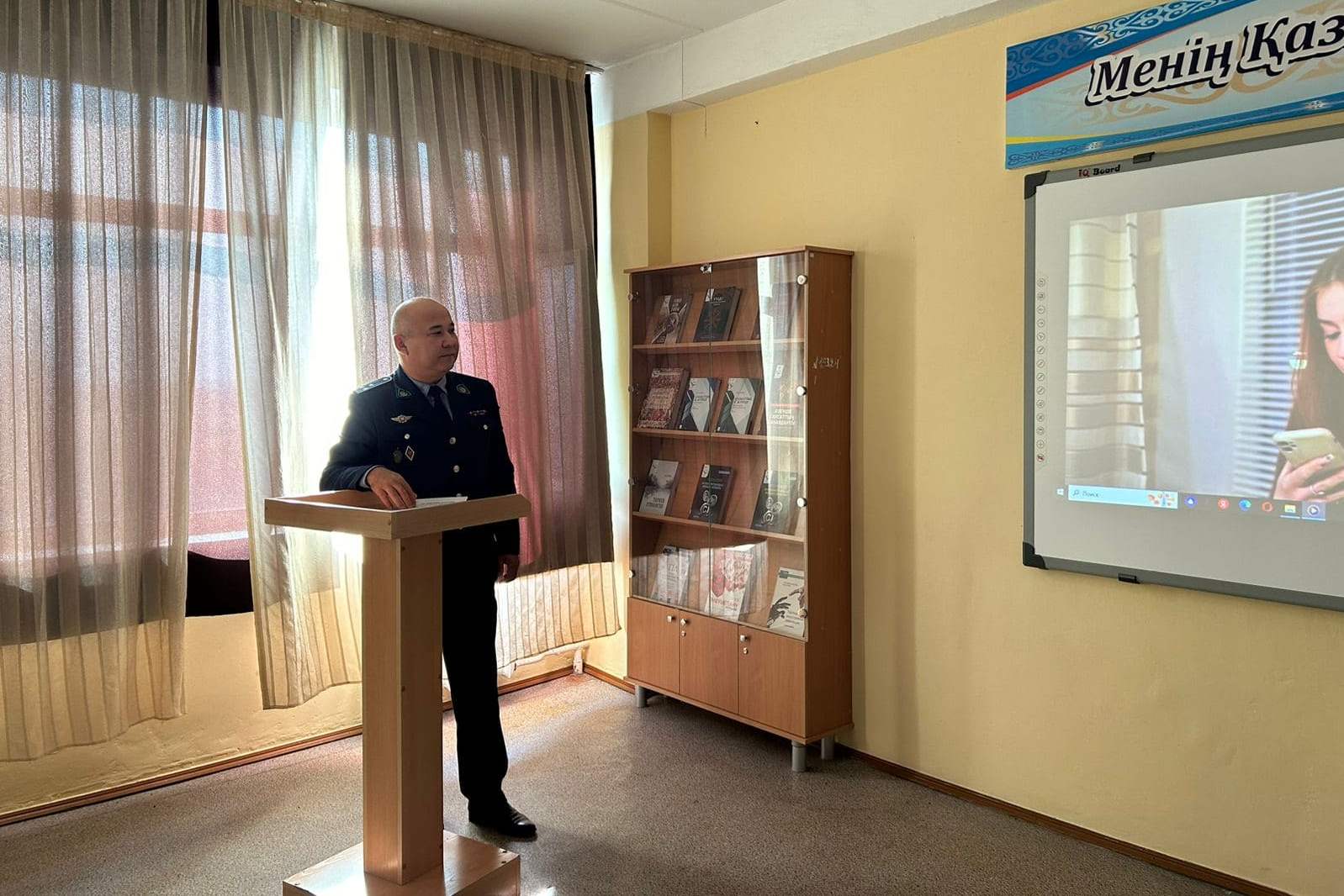 Open lecture Head of the Administrative Police Department of the Kostanay region