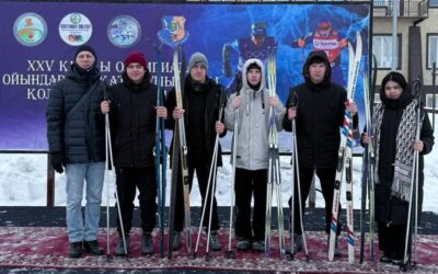 Mass ski race organized in support of the participants of the XXV Winter Olympic Games