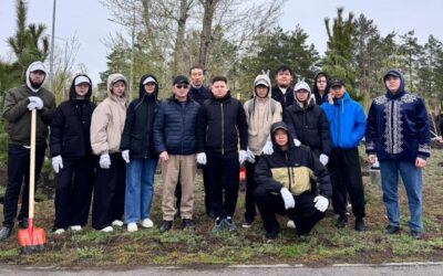 Акция по посадке деревьев в Триатлон-парке в рамках проекта «Таза Қазақстан»
